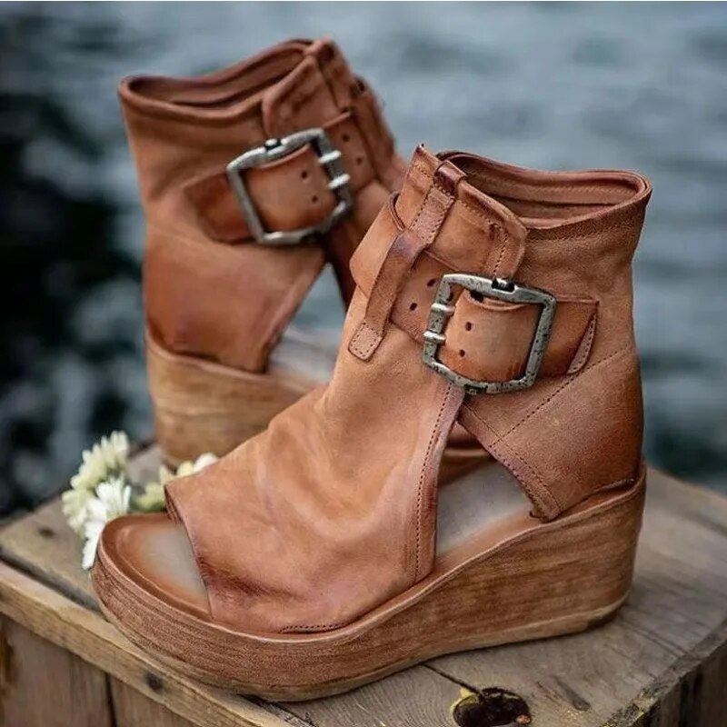 FerraLuxe™ - Buckled Suede Boots