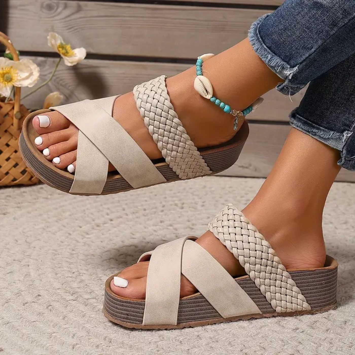 Line™ – Orthopaedic Leather Sandals for Summer