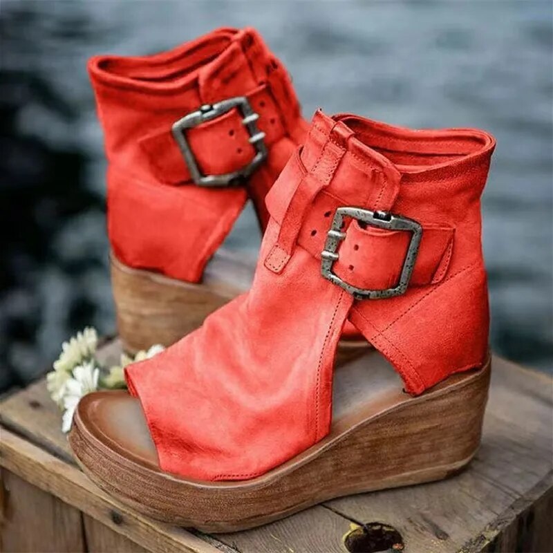 FerraLuxe™ - Buckled Suede Boots